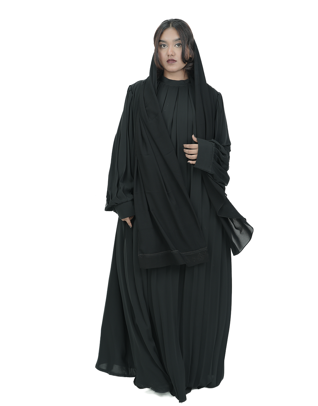 THE RIPPLE DRAPE ABAYA