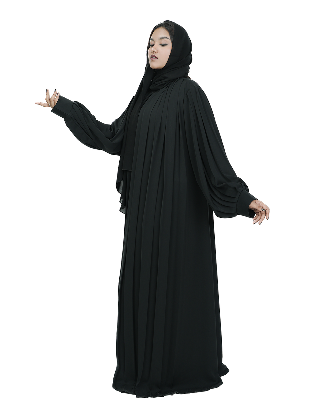 THE CASCADE PLEAT ABAYA