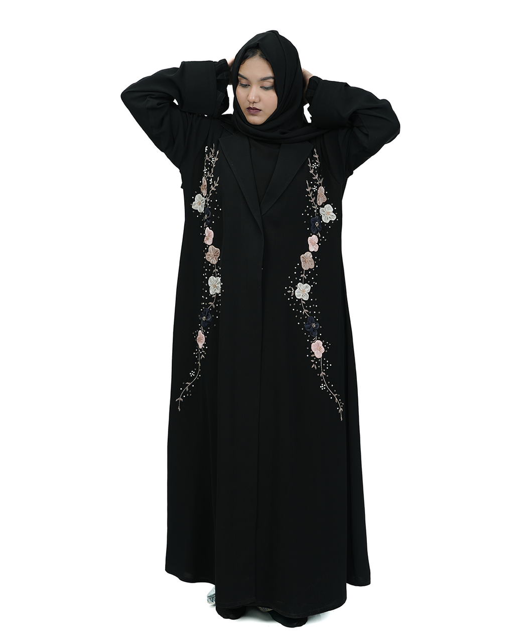 THE 3D FLORA TUX ABAYA
