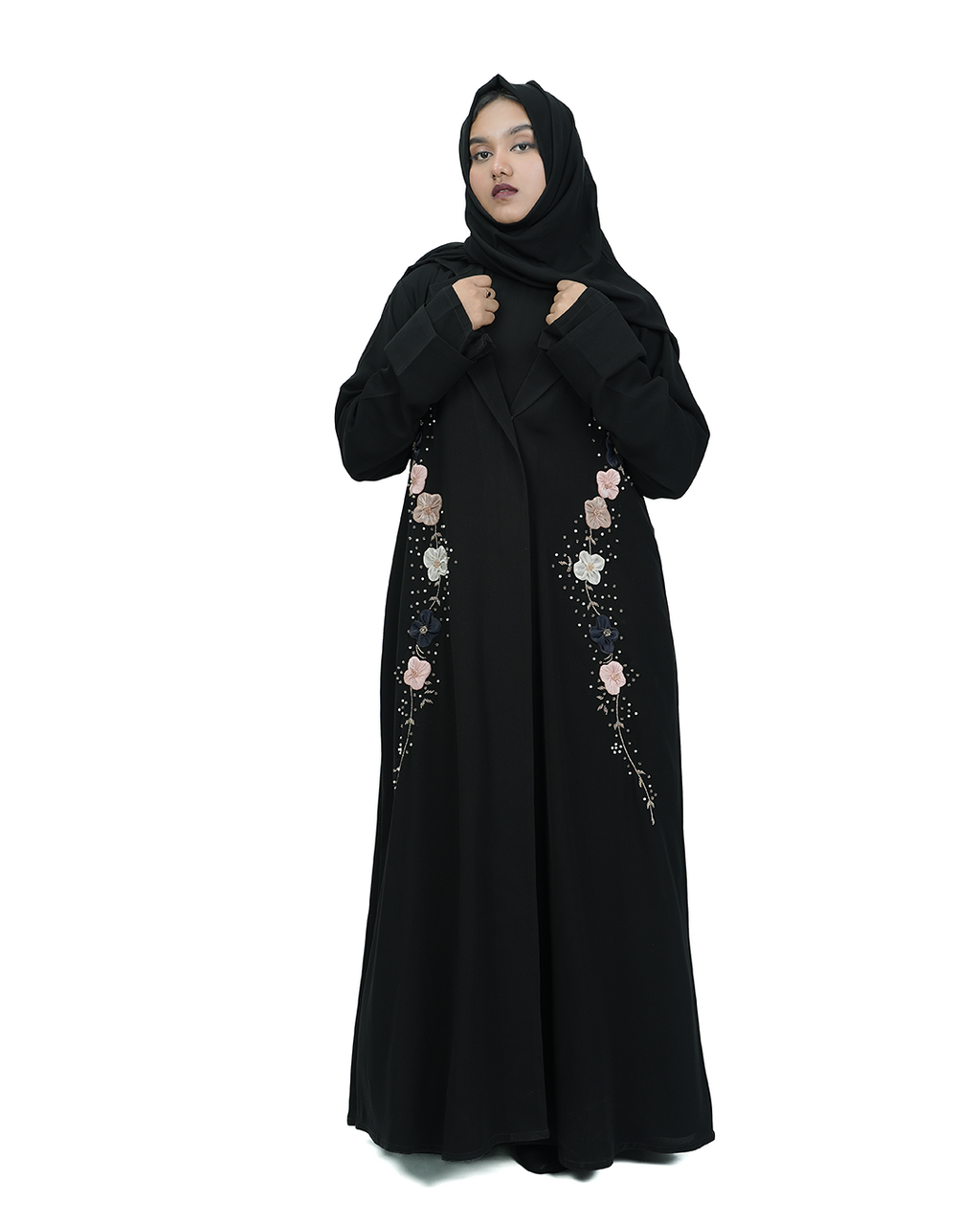 THE 3D FLORA TUX ABAYA