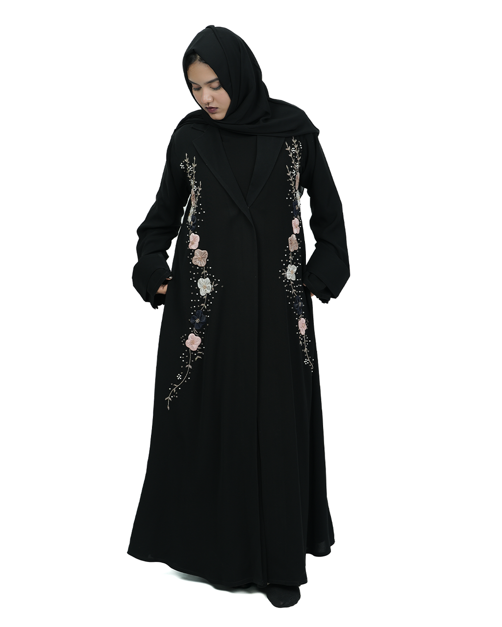 THE 3D FLORA TUX ABAYA