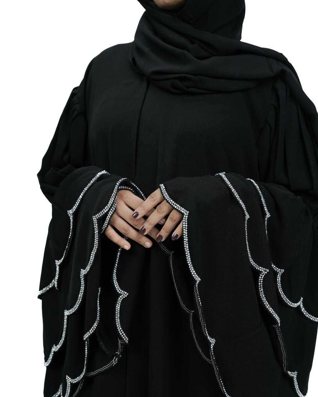 THE RUFFLED SYMPHONY ABAYA