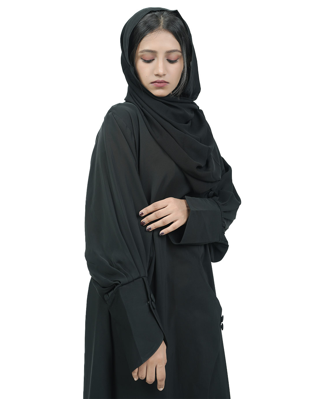 THE WAVE SILHOUETTE ABAYA