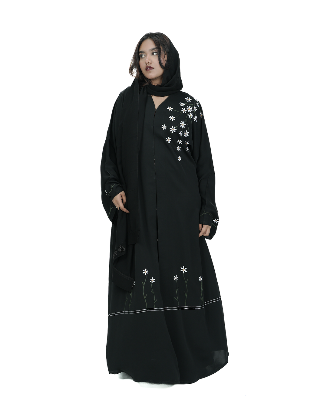 THE CASCADE DAISY ABAYA