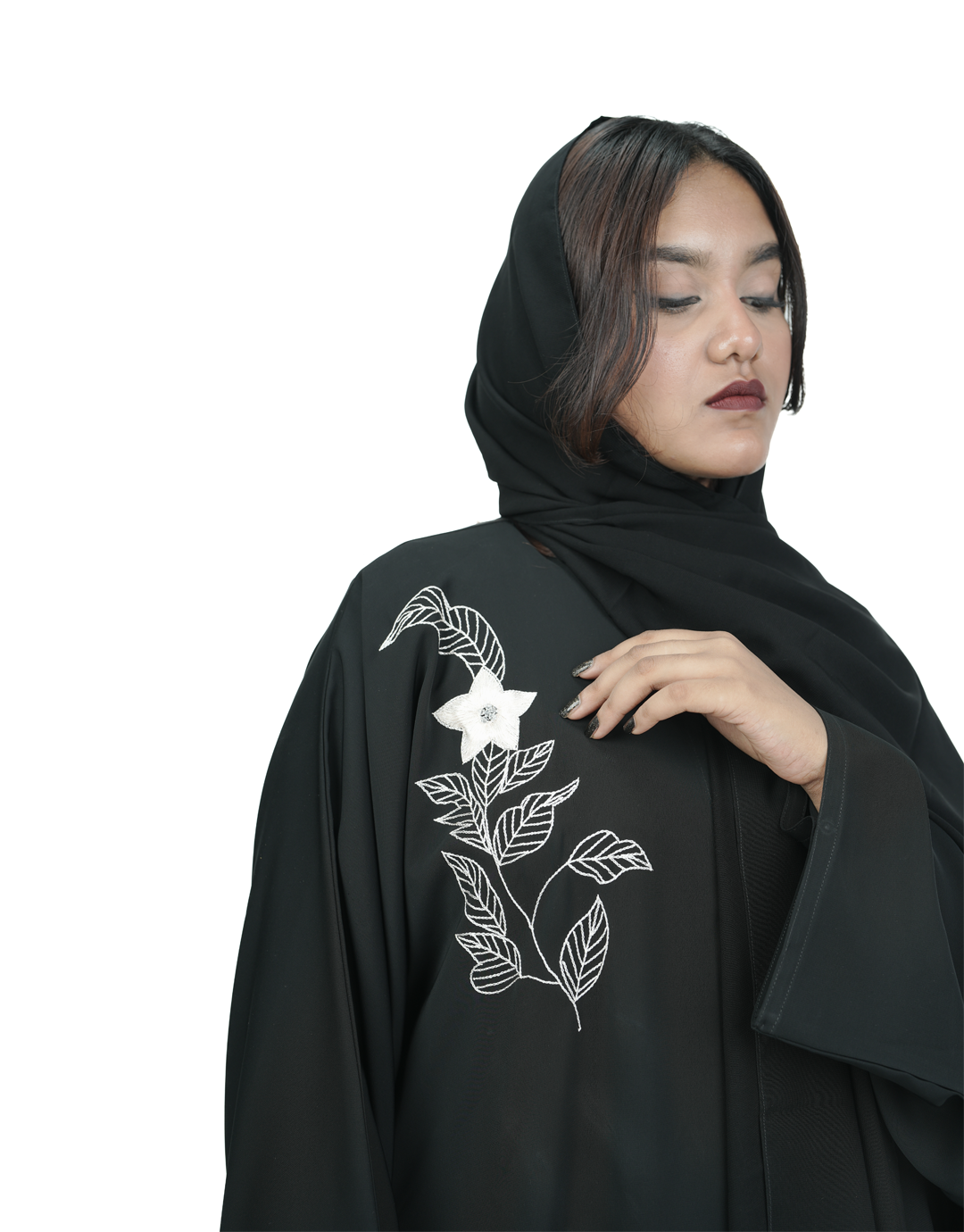 THE FLORA NOIR ABAYA