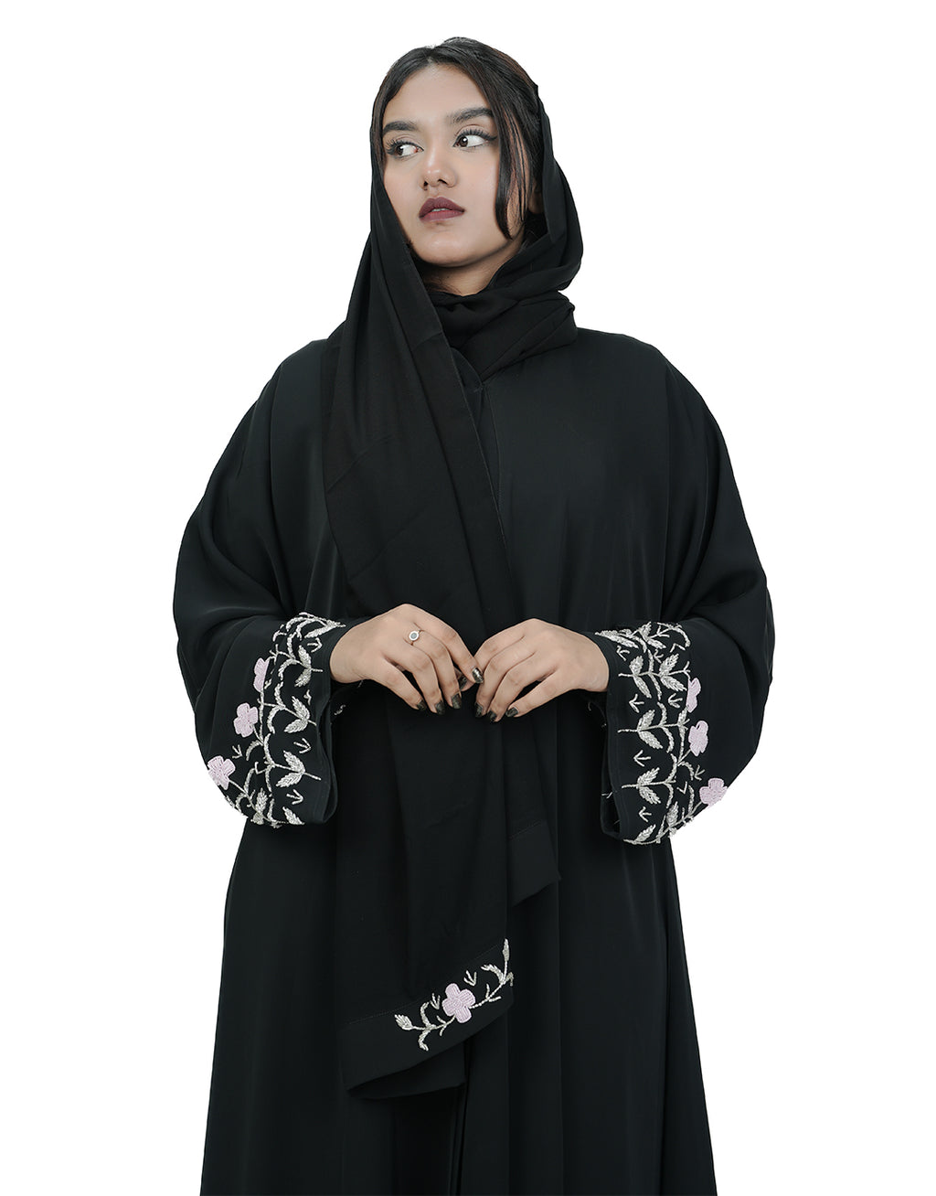 THE BLOSSOM CUFF ABAYA