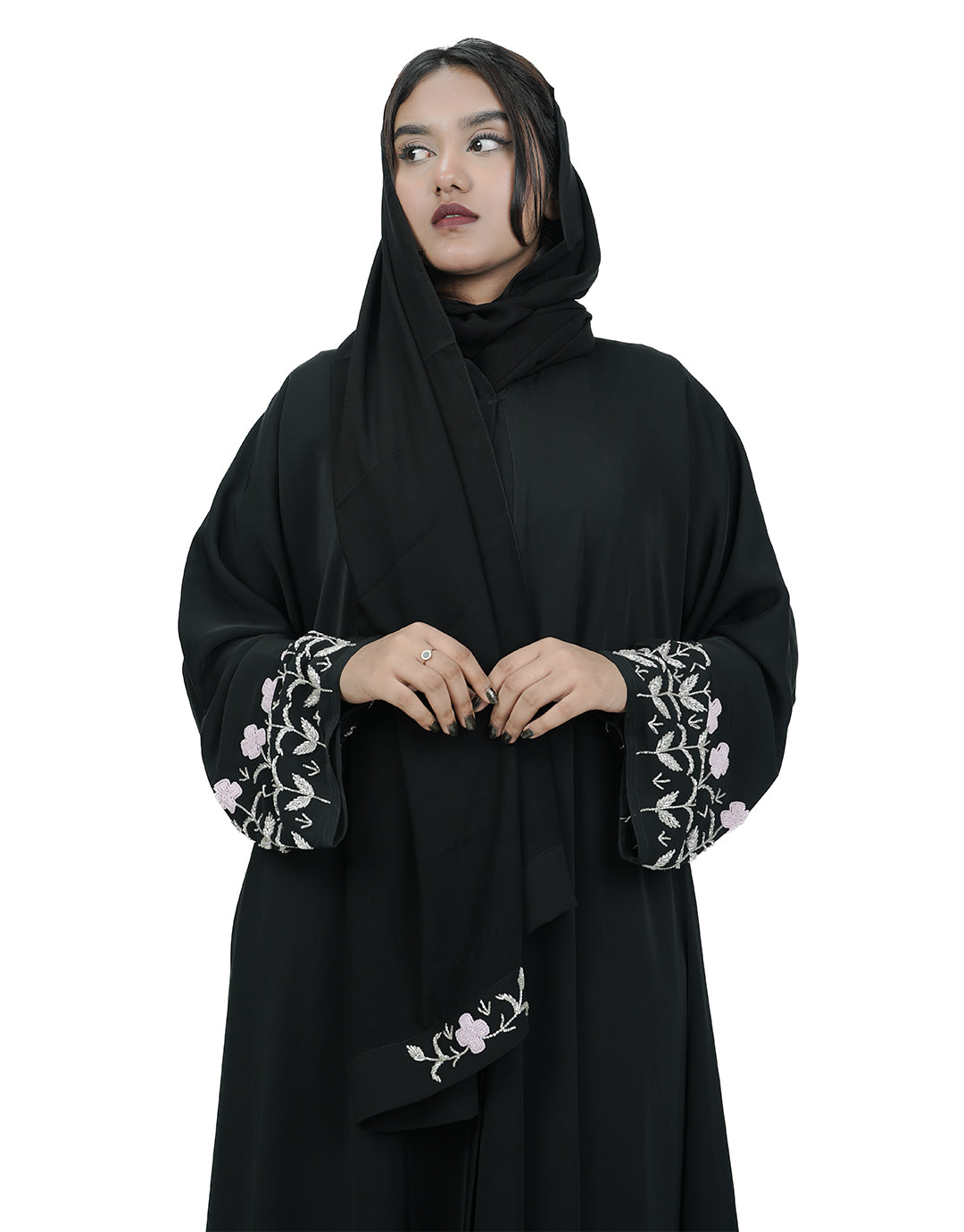 THE BLOSSOM CUFF ABAYA