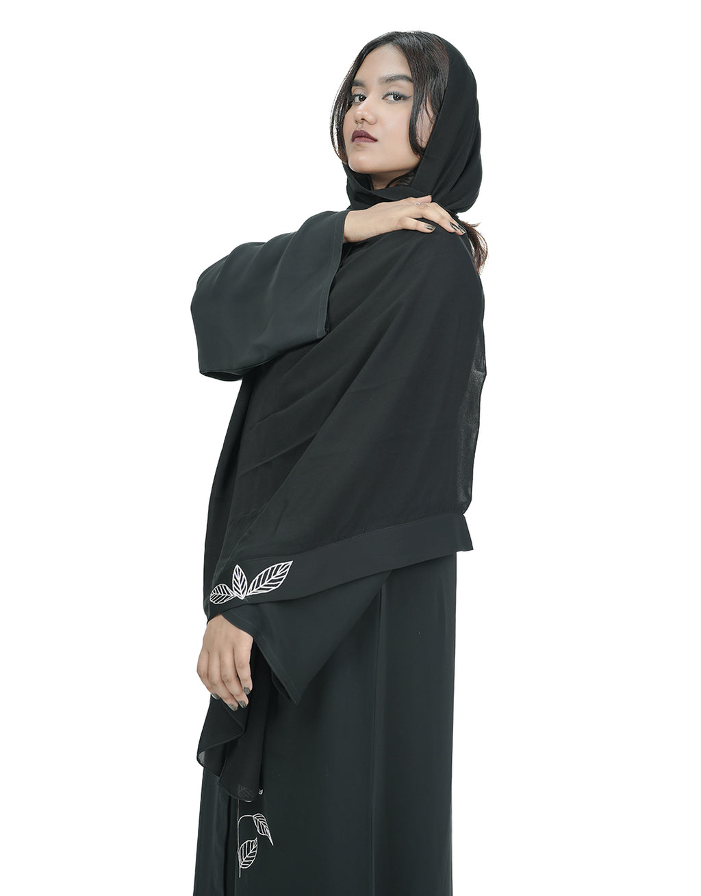 THE FLORA NOIR ABAYA