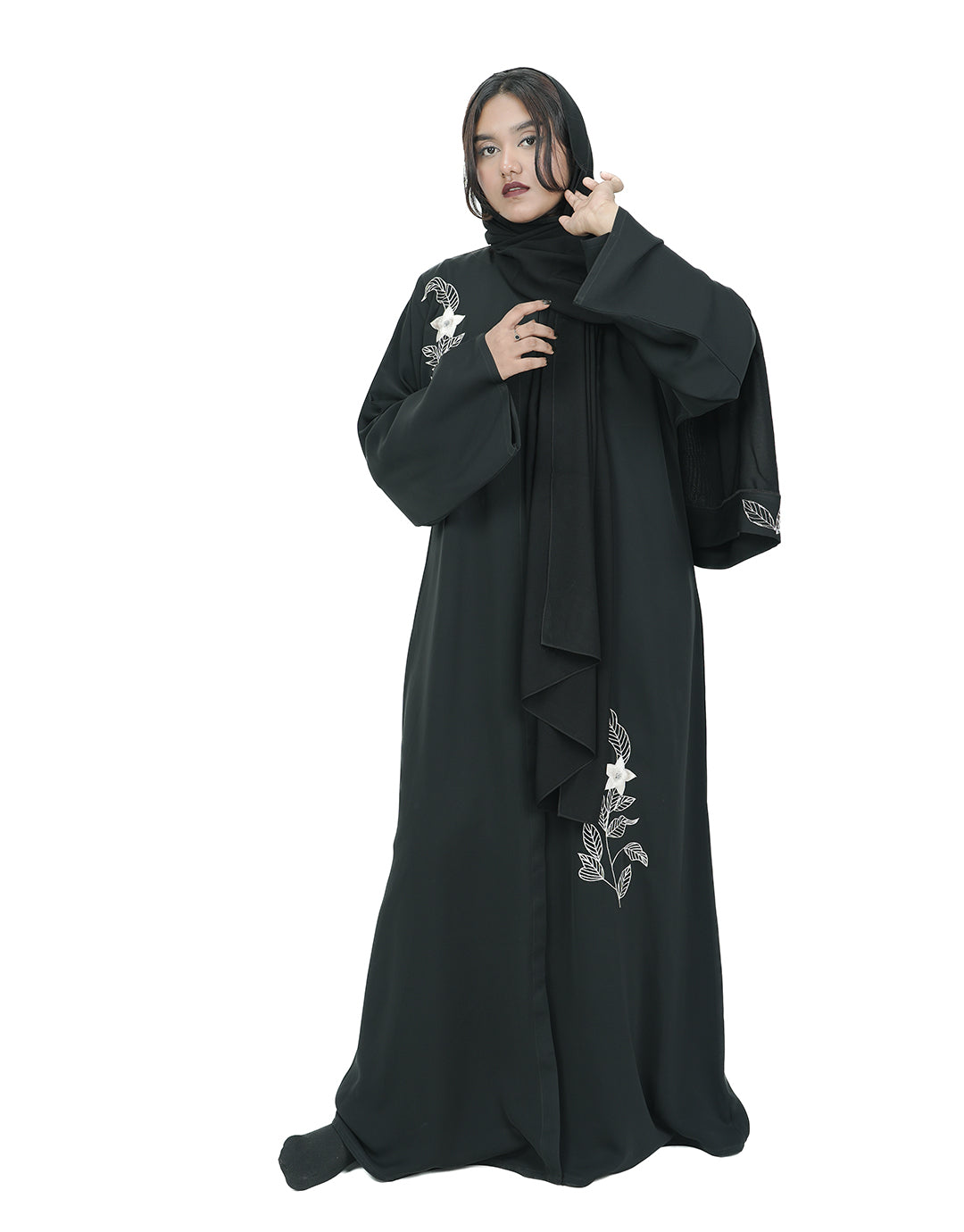 THE FLORA NOIR ABAYA