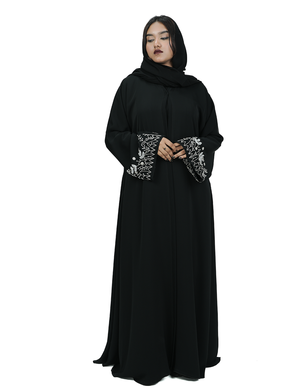 THE SILVER WINE ABAYA