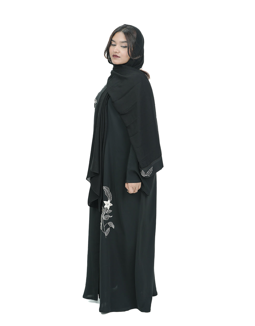 THE FLORA NOIR ABAYA