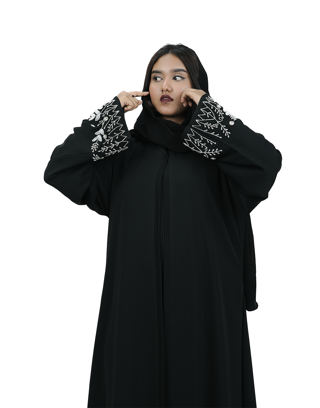 THE SILVER WINE ABAYA