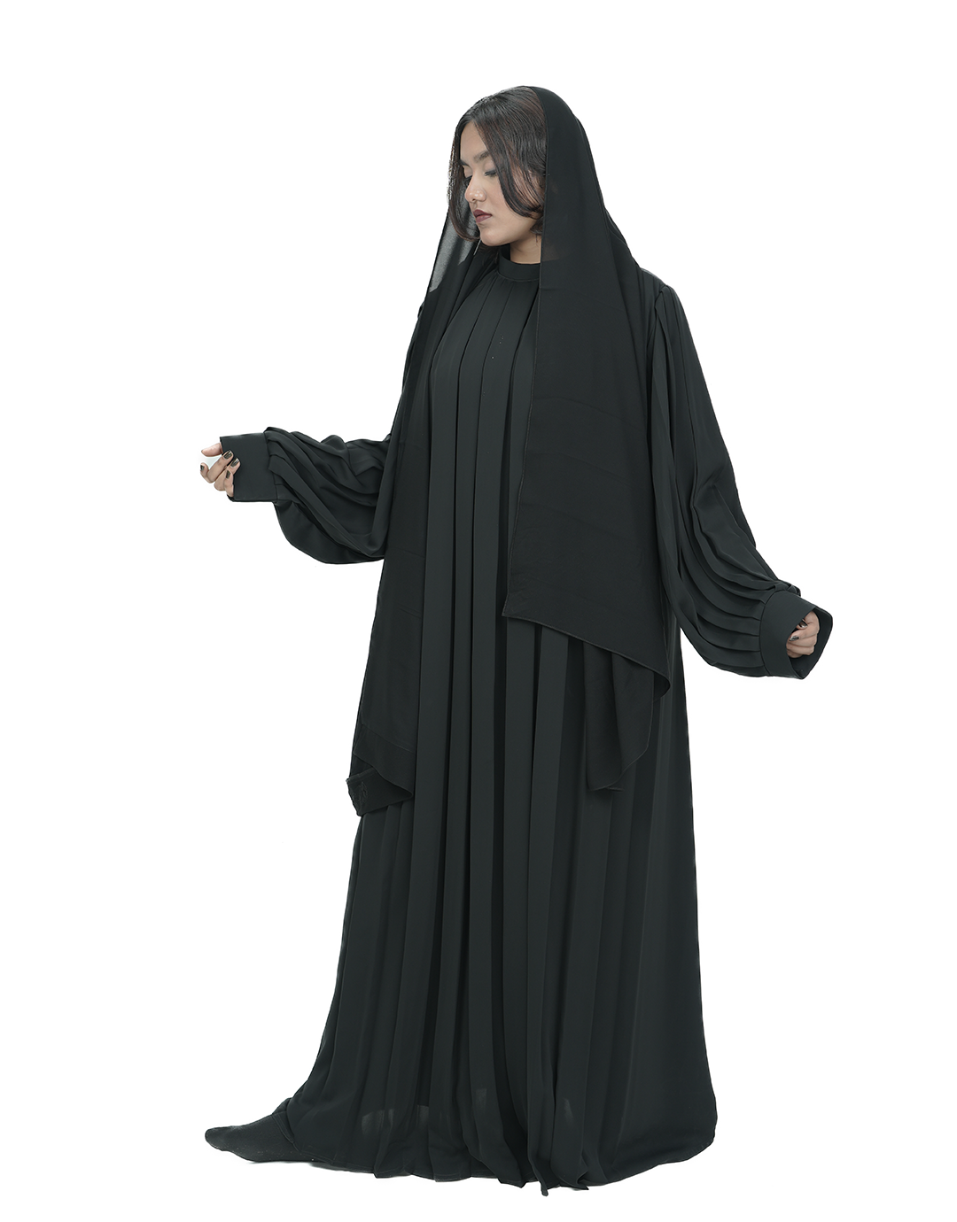 THE RIPPLE DRAPE ABAYA
