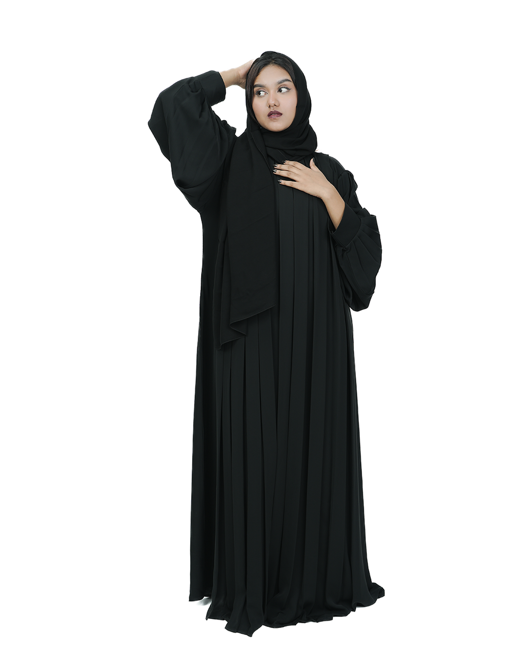 THE CASCADE PLEAT ABAYA