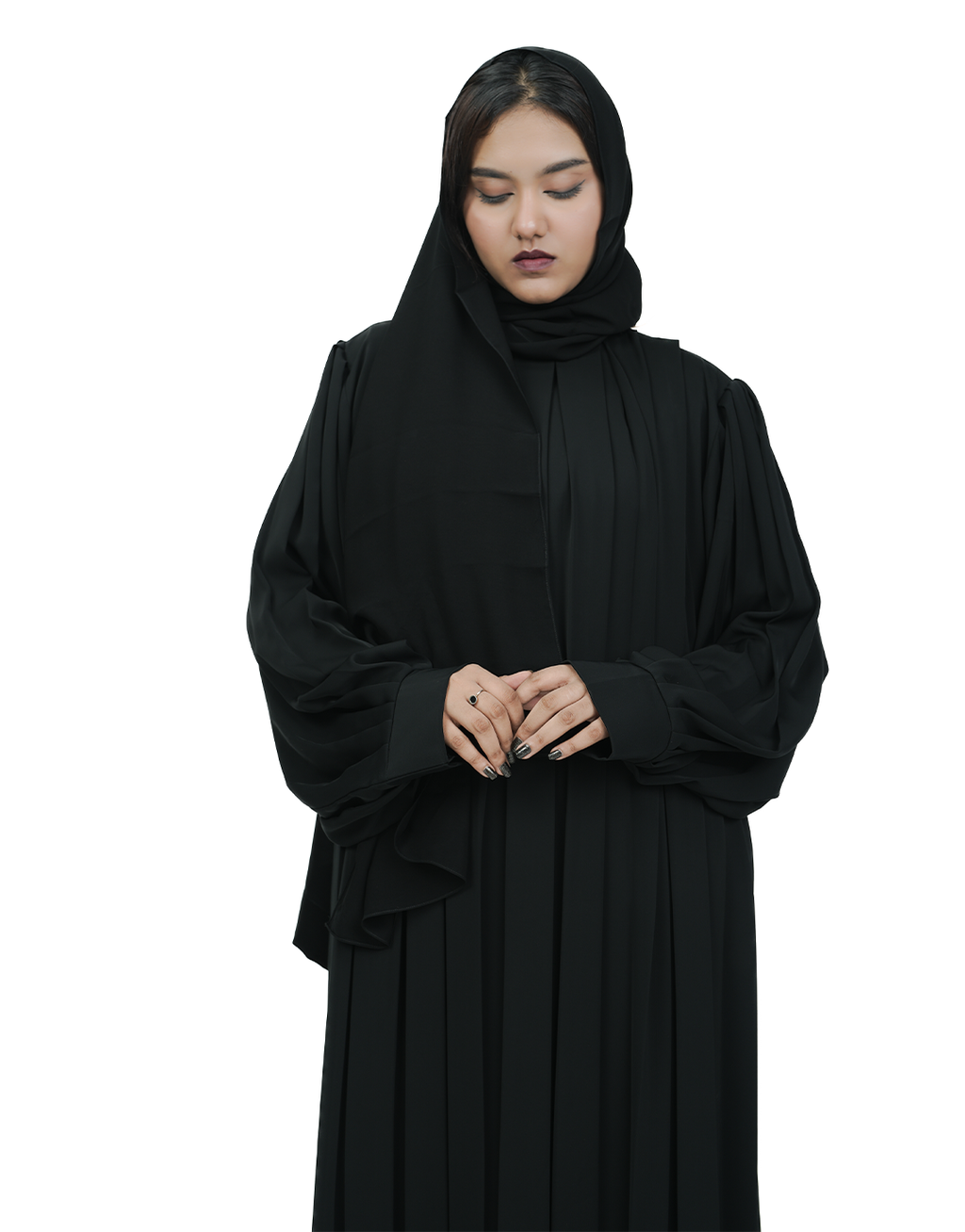 THE CASCADE PLEAT ABAYA