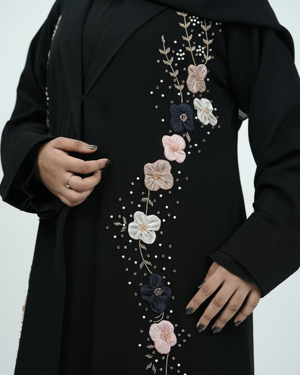 THE 3D FLORA TUX ABAYA