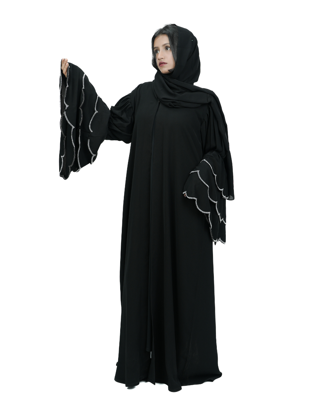 THE RUFFLED SYMPHONY ABAYA